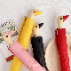  Fashionable Wooden Duck Bird Handle Compact Folding Portable Sun and Rain Umbrella