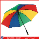  Auto Double Pongee 8K Full Fiberglass Rib and Shaft Custom Logo Golf Umbrella