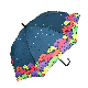 Wind Resistant Walking Length Umbrella Custom Straight Umbrella with Digital Printing