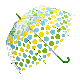 New Umbrella Creative Parasol PVC Transparent Mushroom Polka DOT Arch Umbrellas