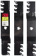 561738xb 3 Blade Commercial Mulching Set Lawn Mower Blade for 54 Cut Craftsman Husq Poulan Replaces OEM No. 32187255 532187256 Black manufacturer