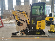 1200kg Mini Small Crawler Diggering Excavator with Cloesd Cabin