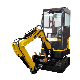 Hot Sale 1 Ton Cheap Kubota Cabin Crawler Mini Excavator for Farm manufacturer