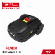 Robot Lawnmower Robotic Grass Cutter Automatic Electric Wireless Mini Portable Smart Lawnmower with 3 Cutting Blades (RLM004) manufacturer