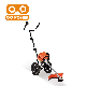2 Stroke Gasoline Hand Push Brush Cutter with 2 Wheels manufacturer