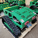  Crawler Electric Remote Control Lawn Mower Robot Machine with Rubber Tracks for Sale