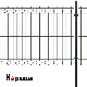  Professional V Fence System Wire Mesh Fence with Post and Accessories