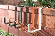  2PCS Plant Hanger Wall Hooks Flower Window Box Planter Brackets Flower Box Holder for Mounting Railing Balcony Flower Potholding Bracket