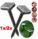  Outdoor Garden Solar Power Waterproof Ultrasonic Mole Repellent High Quality Garden Yard Lawn Pest Repeller Control