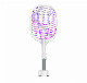  Electric Fly Swatter Racket, Rechargeable Mosquito Swatter with UV Light for Home Kitchen Backyard