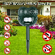 PIR Ultrasonic Animal Deterrent Battery Powered Repeller Bird Repeller