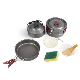  Outdoor Portable Cooking Set Foldable Camping Cookware Pot Set