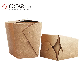 Customized Disposable Square Noodle Packaging Paper Boxes with Handle