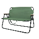  Outdoor Aluminum Double Seat Camp Bench Chair Portable Folding Beach Chair 2 Person