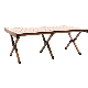  Outdoor Camping Picnic Portable Wood Grain Folding Egg Roll Table