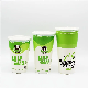  Disposable Cold Drink Beverage Coffee Beer Paper Cup with Cover 22 Oz