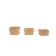  New Arrival Accept Custom Disposable Rectangular Paper Salad Bowl with Lid