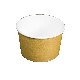  Paper Cup Bowl 100% Biodegradable Eco Friendly Disposable to Go Brown PE/PLA Lined Kraft Paper Bowl Packaging with Lid Paper Packaging