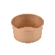  500ml-1300ml Capacity Disposable Kraft Paper Round Salad Bowl with PP Lid