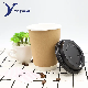 Custom Logo Printed Cold Drink Paper Cup Disposable Cup with Lid