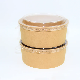 750ml Disposable Printed Take Away Kraft Paper Salad Bowl with Plastic Lid