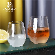  Gift Promotion Glass Cup with Dull Poish Bottom Water Glass Cup Hand Made Tumber with Special Shape