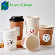 Jo-Sun Factory Direct Sale Disposable Double Wall Hot Drinking Kraft Paper Coffee Cups with Lids Tea Cup manufacturer
