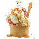  Custom Logo Printed Ice Cream Cup Frozen Yogurt Gelato Bowls Disposable Single Wall Paper Cup with Lid and Spoon