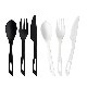  PLA/Cpla Compostable Disposable Plastic Fork Knife and Spoon Biodegradable Cutlery Sets