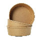  12oz 16oz 18oz Biodegradable Kraft Paper Takeaway Food Container Paper Bowl Salad Bowl Custom Printing