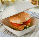  Disposable Hamburger Box Sugarcane Clamshell 450ml