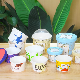  16oz Ice Cream Paper Bowl with Plastic Clear Lids