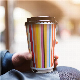  Wholesale Free Shipping 16 Oz/ 20 Oz Double PE Wall Paper Cup and Lid for Hot Cold Drinks
