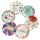 Cartoon Full Colour Printed Melamine Kids Christmas Party Paper Plate