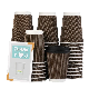  Wholesale Disposable Black Coffee Paper Cup Single Wall Foam Coffee Paper Cups