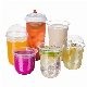  Disposable Custom Logon Printing Plain Single Wall Coffee Beverage Use Paper Cups with Lids Boba Bubble Tea Bottle