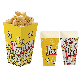  Eco Friendly Custom Size Printed Biodegradable Cinema Disposable Popcorn Bucket Thicken Paper Cup