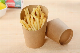  Disposable Skew Paper Cup for Packaging French Fries, Egg Waffe, Ice Cream