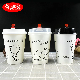  Disposable White Cute Customized Logo Paper Cup with Lid