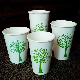  White Disposable Coffee Cup Double Coated Thickened Paper Cup 12oz/14oz/16oz/22oz Creative Drink Cup with Lid