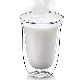  Wholesale Unique Design Glass Mugs Transparent Glass Coffee Mug Tea Wine Water Glass Cup Bell Mouth Milk Cup
