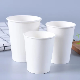  Disposable White Plain Paper Cup for Hot Water 4oz/8oz/12oz