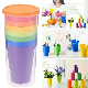  Factory Wholesale Picnic Travel Portable Cup Kids Cup Seven Colors PP Plastic Water Cup