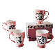  China Factory Wholesale High Quality Personalized Porcelain Pear Glaze Pink Mate Cups with Gift Box