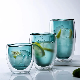  Heat-Resistant Double Layered Glass Coffee Mug Borosilicate Glass Cup for Wine Espresso Flower Tea Jucie Milk Drinking Glassware Tableware Tabletop of Dessert
