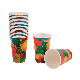  12oz Custom Printed Juice Paper Cup with Lid - Disposable Cold Drink Cup