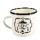 Personalized Customized 8cm Cup White Enamel Camping Mug Cup