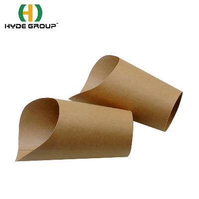 Fast Food Restaurant Used Kraft Paper Cup for French Fries