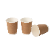 8oz 10oz 2oz 16oz Double Wall Brown Kraft Paper Coffee Cups manufacturer