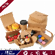  Disposable Custom Printed Take Away Food Lunch Paper Box and Soup Cup